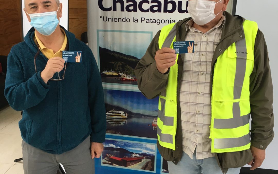 TRABAJADORES DE PUERTO CHACABUCO RECIBIERON ESTA JORNADA SU SEGUNDA DOSIS DE LA VACUNA SINOVAC